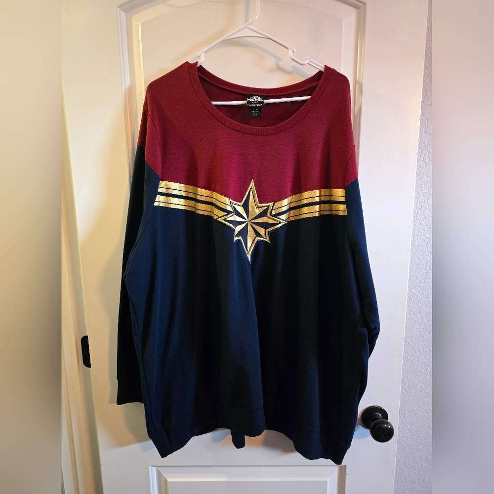 Marvel Captain Marvel Long Sleeve Shirt